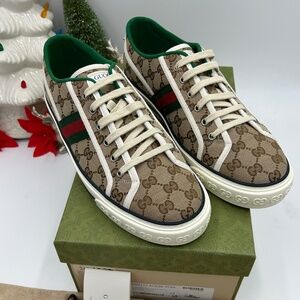 Men’s Gucci tennis 1977 low top sneakers size 12 fits 12.5 US made in Italy